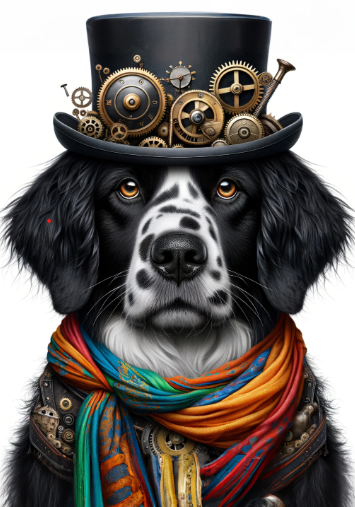 Diago Dog - Mint by Michelle Decoupage Paper