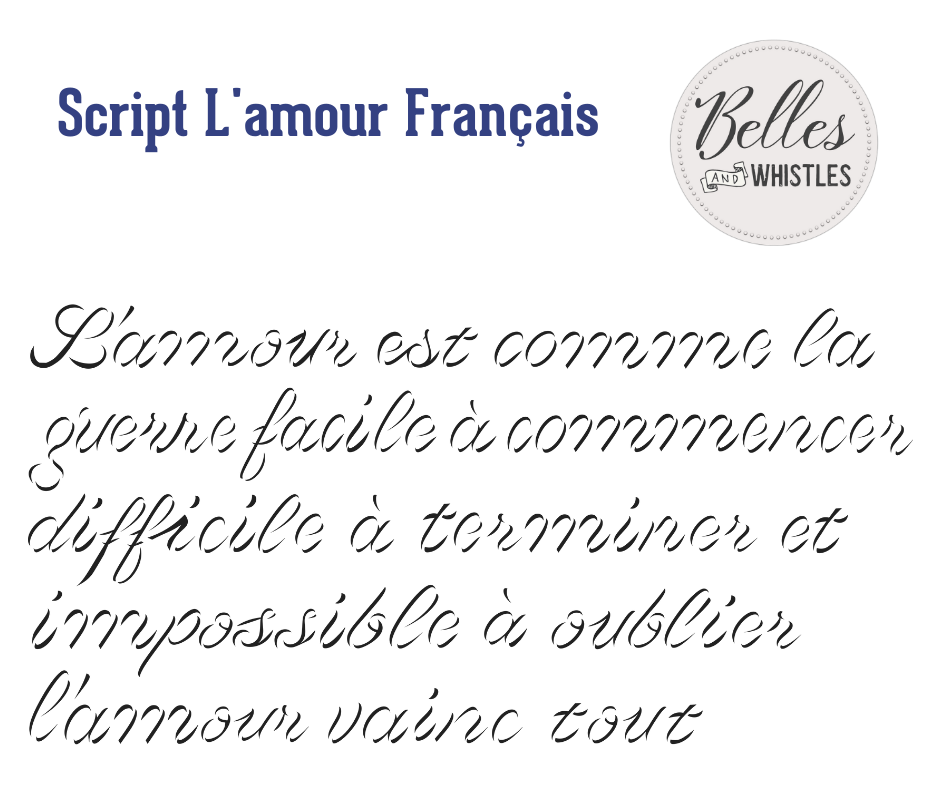 French script