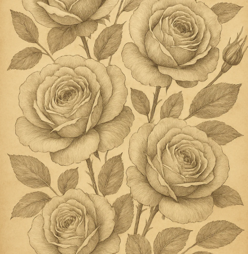 Botanical Flowers - Mint by Michelle Decoupage Paper