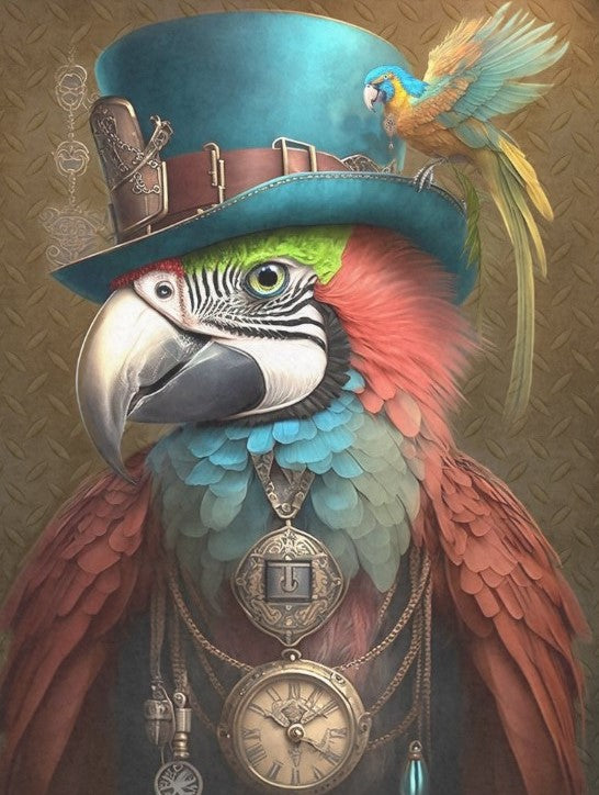 Steampunk Macaw