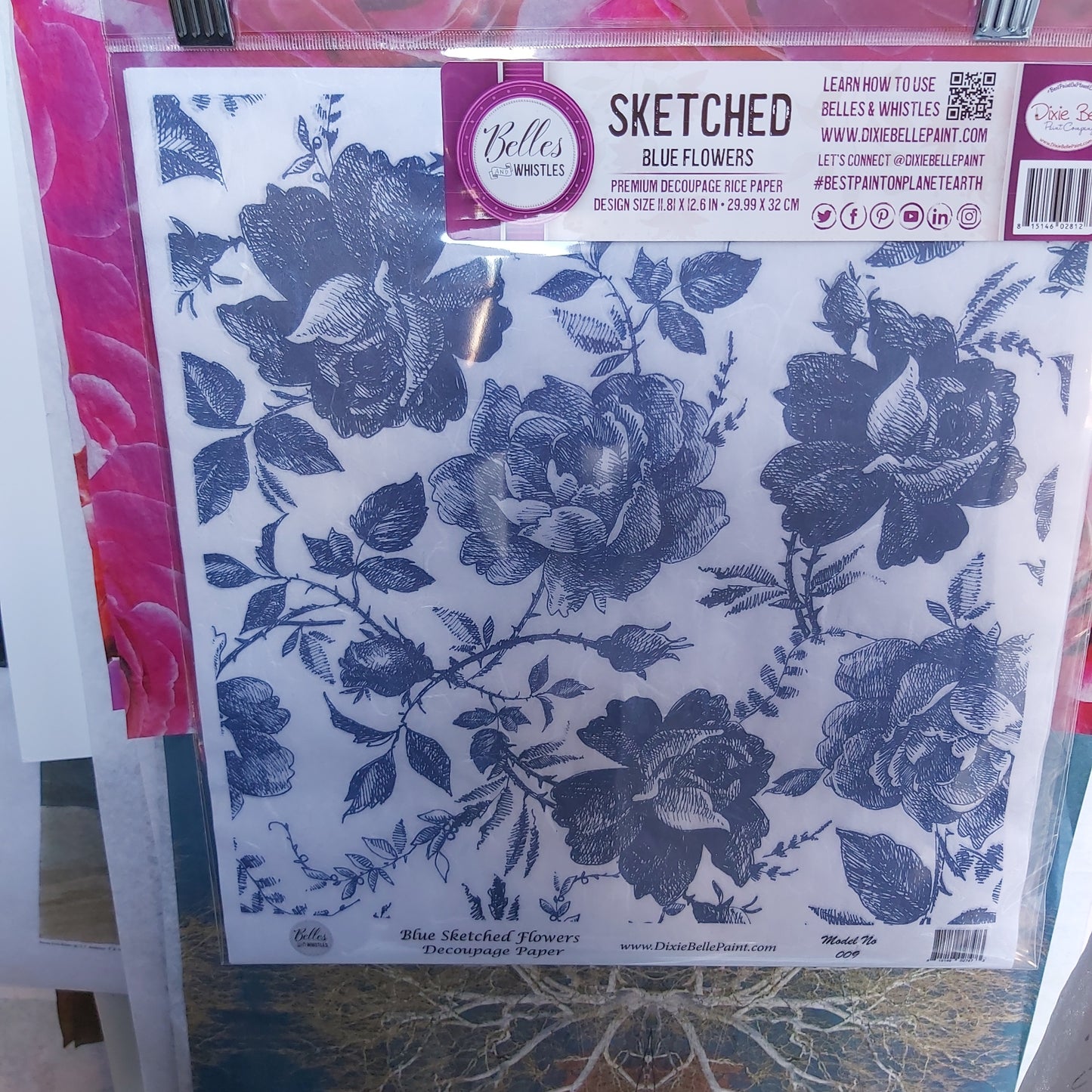 Belles and Whistles blue flowers