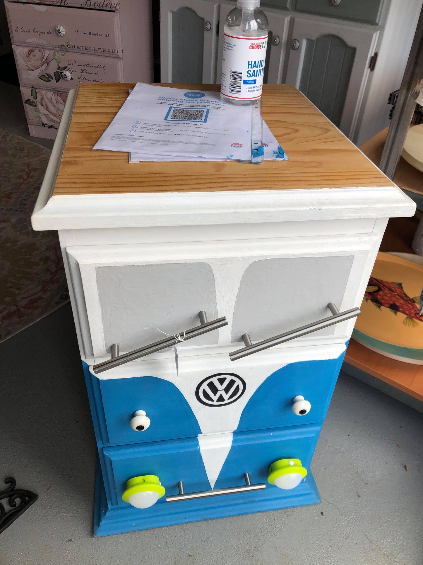VW bedside table