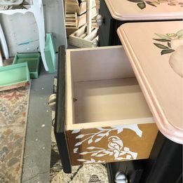 Black and pink Bedsides.