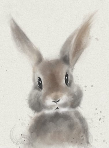 Cute Whimsical Bunny Decoupage Tissue Paper