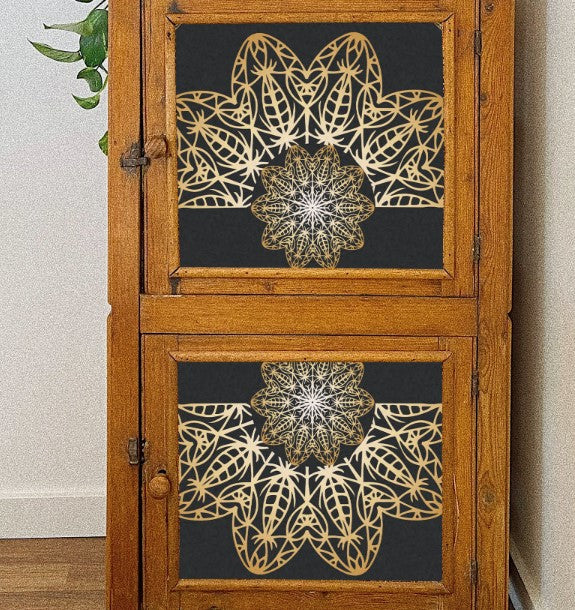 Metallic Faux Gold Mandalas Tissue Paper