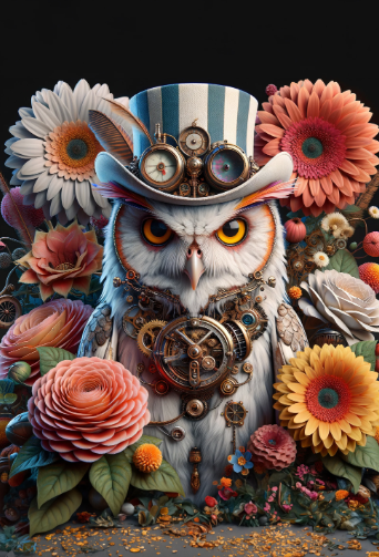 Oliver Owl - Mint by Michelle Decoupage Paper