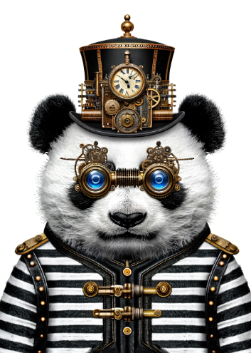 Pet Panda - Mint by Michelle Decoupage Paper