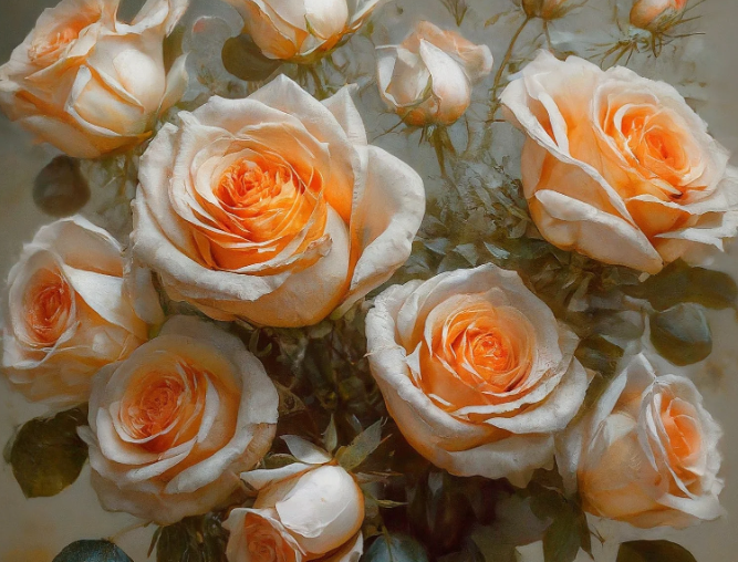 Roses on High.  Mint by Michelle Decoupage Paper