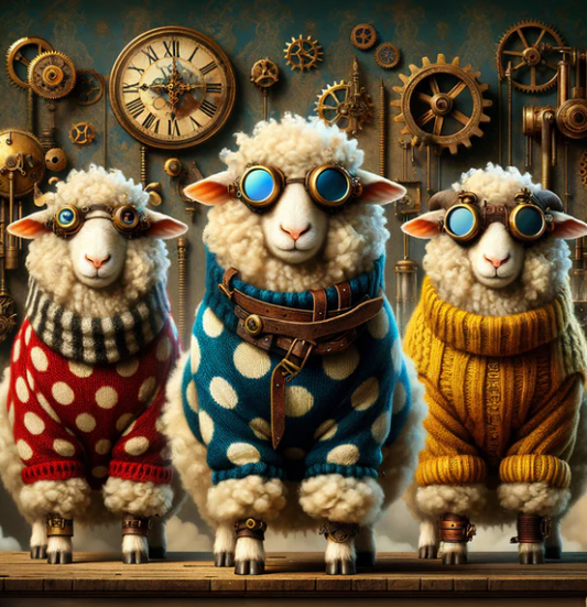 Shaun Sheep.  Mint by Michelle Decoupage Paper